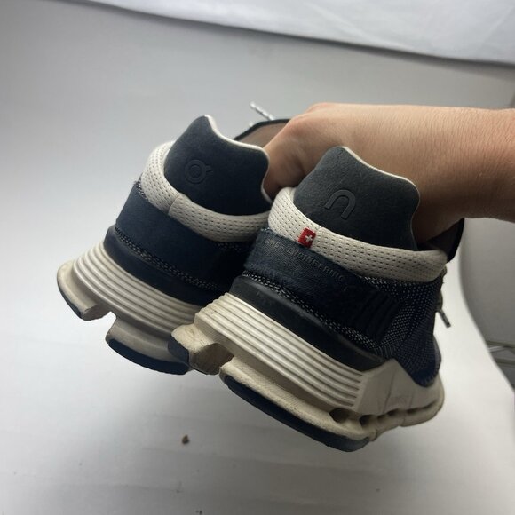 On Cloudnova Black White Running Shoe Sneakers Women - Sz 6 Read* - Picture 8 of 16